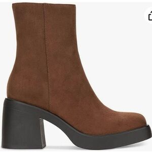 Sun and Stone Women’s Elegant Brown Heeled Boots Size 7.5